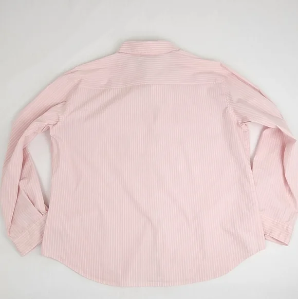 Vintage Chico's Design Pink And White Stripe Button Down Top. - Picture 8 of 8